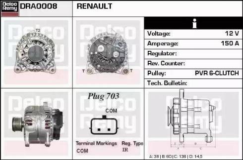 Remy DRA0008 - Ģenerators ps1.lv