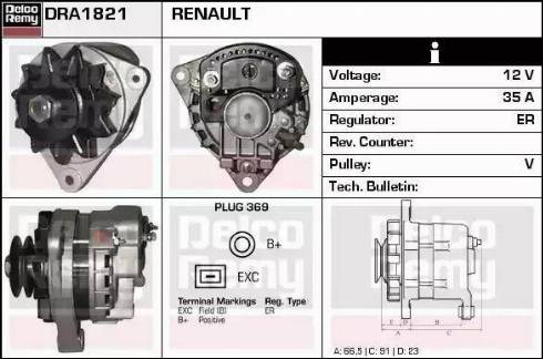 Remy DRA1821 - Ģenerators ps1.lv