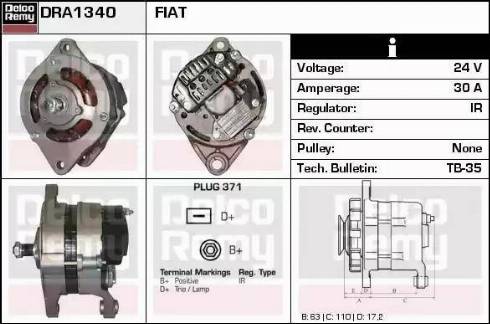 Remy DRA1340 - Ģenerators ps1.lv