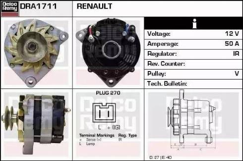 Remy DRA1711 - Ģenerators ps1.lv