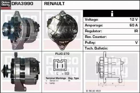 Remy DRA3990 - Ģenerators ps1.lv