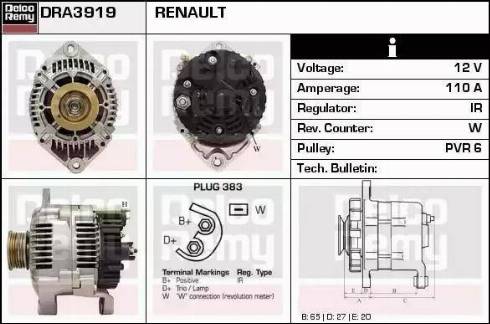 Remy DRA3919 - Ģenerators ps1.lv