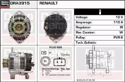 Remy DRA3915 - Ģenerators ps1.lv