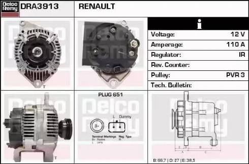 Remy DRA3913 - Ģenerators ps1.lv
