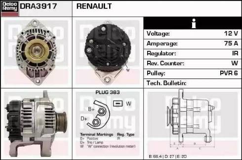 Remy DRA3917 - Ģenerators ps1.lv