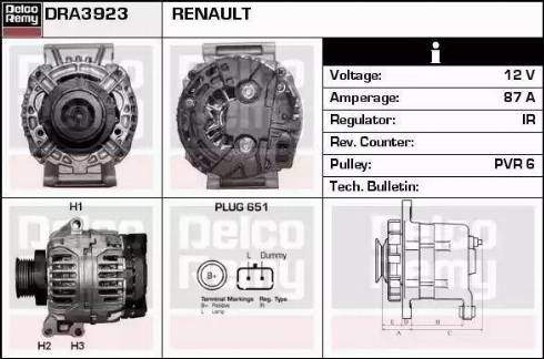 Remy DRA3923 - Ģenerators ps1.lv