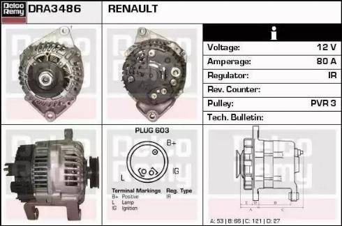 Remy DRA3486 - Ģenerators ps1.lv