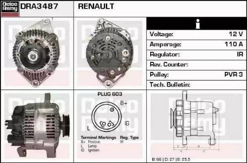 Remy DRA3487 - Ģenerators ps1.lv