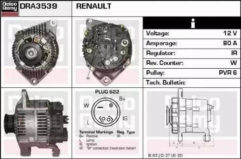 Remy DRA3539 - Ģenerators ps1.lv