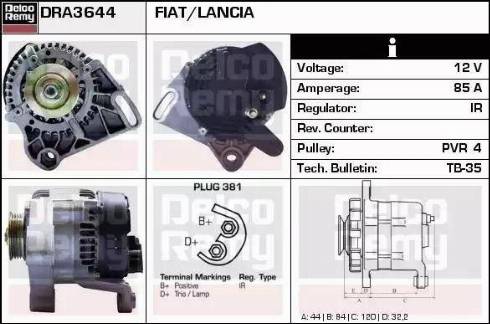 Remy DRA3644 - Ģenerators ps1.lv