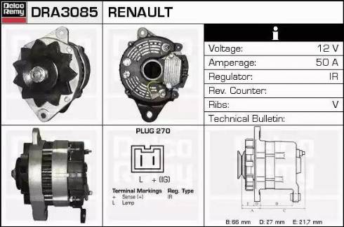 Remy DRA3085 - Ģenerators ps1.lv