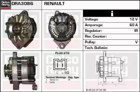 Remy DRA3086 - Ģenerators ps1.lv