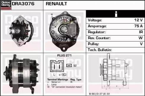 Remy DRA3076 - Ģenerators ps1.lv