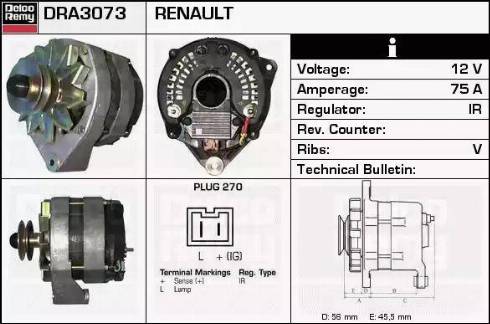 Remy DRA3073 - Ģenerators ps1.lv