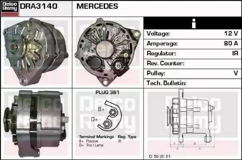 Remy DRA3140 - Ģenerators ps1.lv