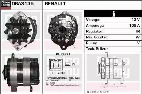 Remy DRA3135 - Ģenerators ps1.lv