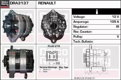 Remy DRA3137 - Ģenerators ps1.lv