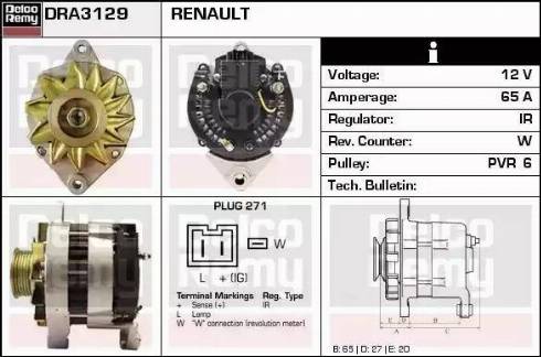 Remy DRA3129 - Ģenerators ps1.lv