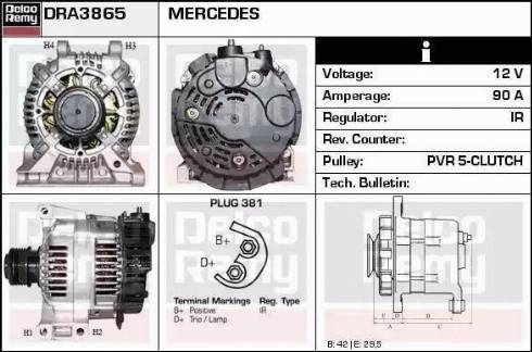 Remy DRA3865 - Ģenerators ps1.lv