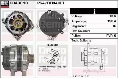 Remy DRA3818 - Ģenerators ps1.lv