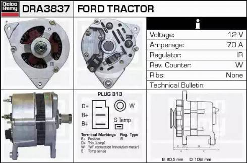 Remy DRA3837 - Ģenerators ps1.lv