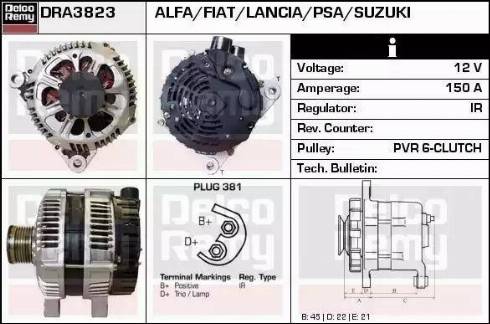 Remy DRA3823 - Ģenerators ps1.lv