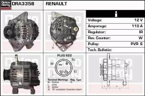 Remy DRA3358 - Ģenerators ps1.lv