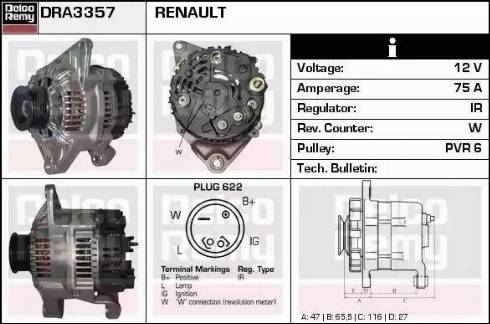 Remy DRA3357 - Ģenerators ps1.lv