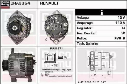 Remy DRA3364 - Ģenerators ps1.lv