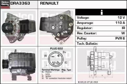 Remy DRA3363 - Ģenerators ps1.lv