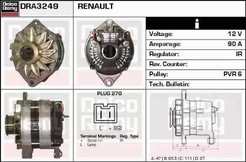 Remy DRA3249 - Ģenerators ps1.lv