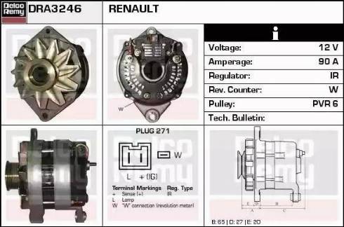 Remy DRA3246 - Ģenerators ps1.lv