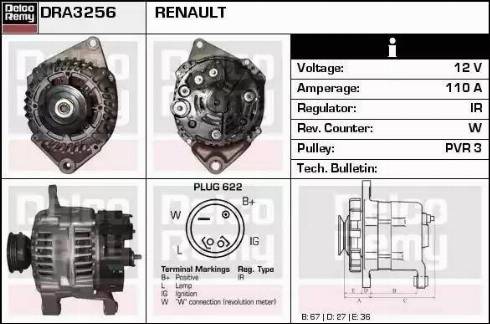 Remy DRA3256 - Ģenerators ps1.lv