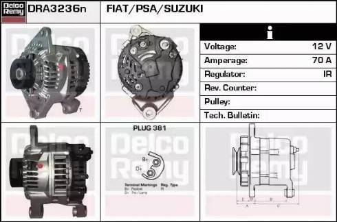 Remy DRA3236N - Ģenerators ps1.lv