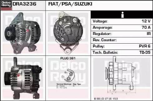 Remy DRA3236 - Ģenerators ps1.lv