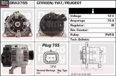 Remy DRA3755 - Ģenerators ps1.lv