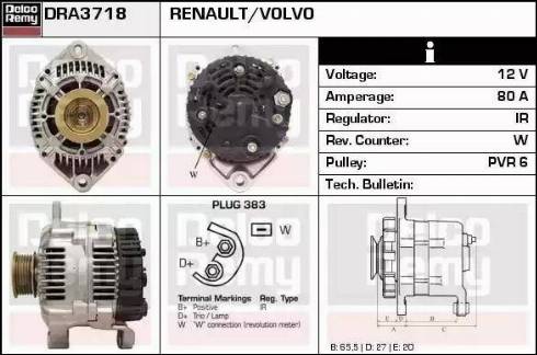 Remy DRA3718 - Ģenerators ps1.lv