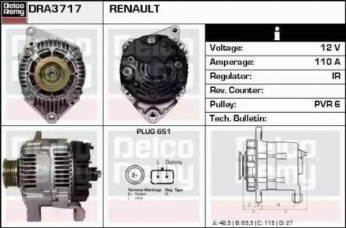 Remy DRA3717 - Ģenerators ps1.lv