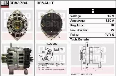 Remy DRA3784 - Ģenerators ps1.lv