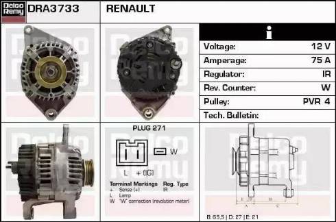 Remy DRA3733 - Ģenerators ps1.lv