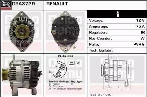 Remy DRA3729 - Ģenerators ps1.lv