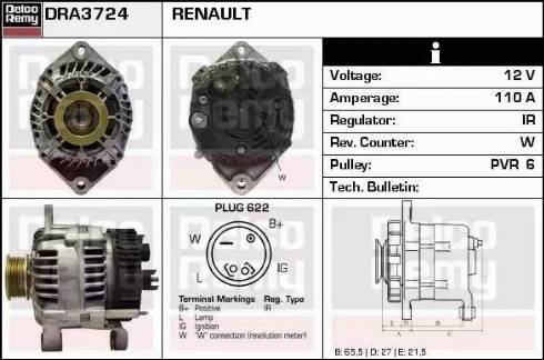 Remy DRA3724 - Ģenerators ps1.lv