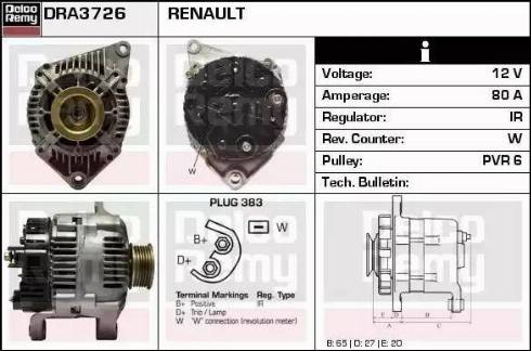 Remy DRA3726 - Ģenerators ps1.lv