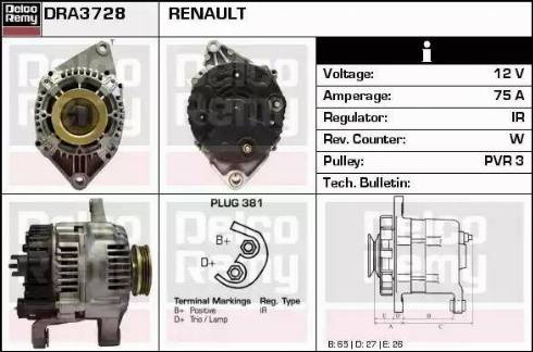 Remy DRA3728 - Ģenerators ps1.lv