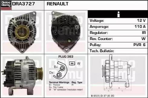 Remy DRA3727 - Ģenerators ps1.lv