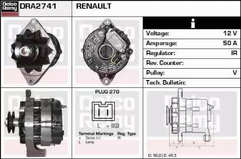 Remy DRA2741 - Ģenerators ps1.lv