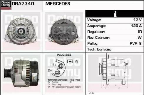 Remy DRA7340 - Ģenerators ps1.lv