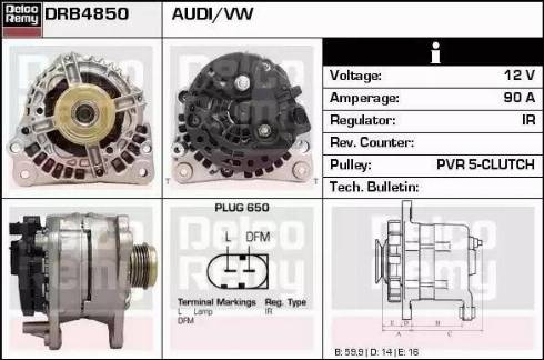 Remy DRB4850 - Ģenerators ps1.lv