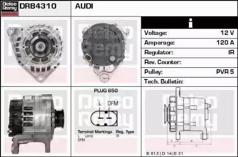 Remy DRB4310 - Ģenerators ps1.lv