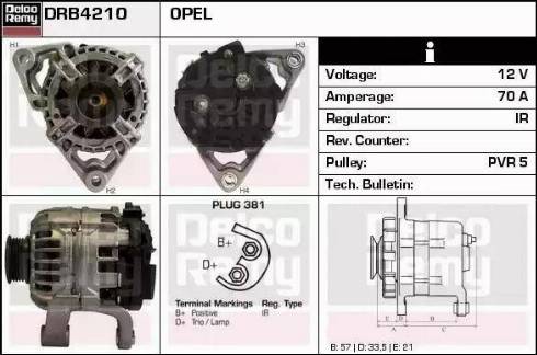 Remy DRB4210 - Ģenerators ps1.lv